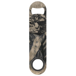 Harlekin-Katzen-Schmutz Speedflaschenöffner