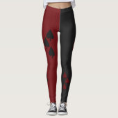 Harlekin-Königin der Spaten Leggings (Vorderseite)