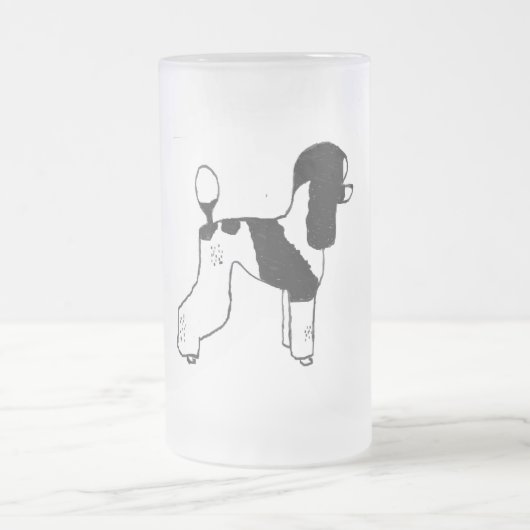 Harlekin Mattglas Bierglas (Mittel)