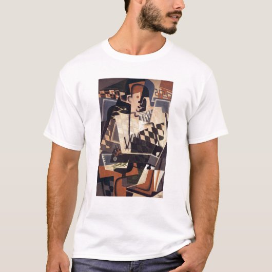 Harlekin mit einer Gitarre, 1917 T-Shirt (Vorderseite)