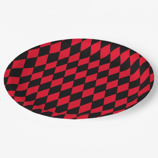 Harlekin-Pappteller kundengerecht Pappteller (Schrägansicht)