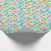 Harlekin-Paris-Einkaufen Geschenkpapier (Ecke)