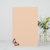 "Harlekin" (Pfirsich-Schmetterling) Briefpapier (Stehend Vorderseite)