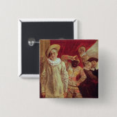 Harlekin, Pierrot und Scapin, Schauspieler von COM Button (Vorne & Hinten)