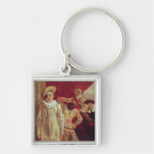 Harlekin, Pierrot und Scapin, Schauspieler von COM Schlüsselanhänger