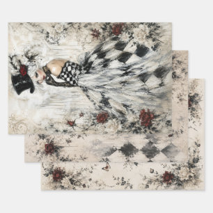 Harlekin-Romanze Geschenkpapier Set