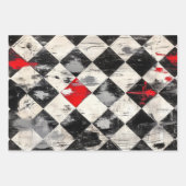 Harlekin-Rosen Geschenkpapier Set (Vorderseite 3)