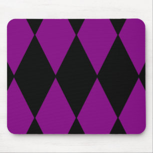 Harlekin Schwarz Lila Mousepad