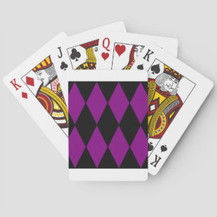Harlekin Schwarz Lila Spielkarten