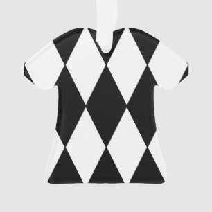 Harlekin schwarz und weiß ornament