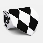Harlekin Schwarzweiss Krawatte (Gerollt)