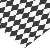 HARLEKIN SCHWARZWEISS-Tabellen-Läufer 16" X 108" Großer Tischläufer (Ecke)