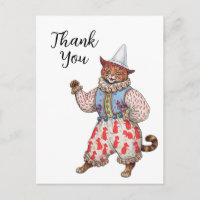 Harlekin Theaterkostüm Katze Kunst Danke