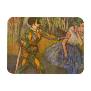 Harlekin und Columbine von Edgar Degas Magnet
