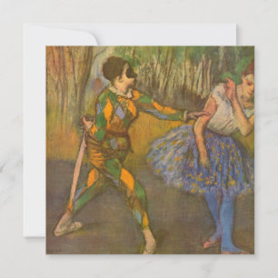 Harlekin und Columbine von Edgar Degas Vintage Art