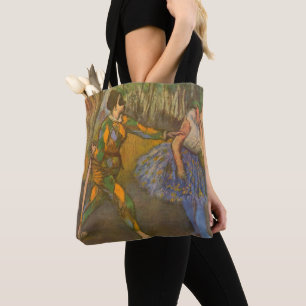 Harlekin und Columbine von Edgar Degas Vintage Art Tasche