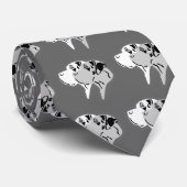 Harlekin und Merle Dane Heads Krawatte (Gerollt)