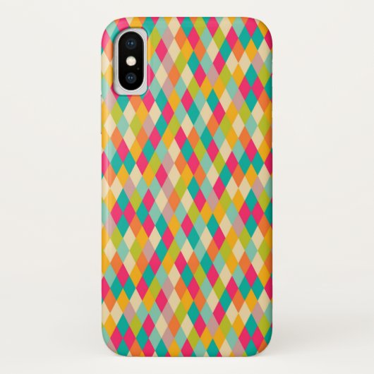 Harlekin Vintage-Muster Case-Mate iPhone Hülle (Rückseite)