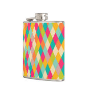 Harlekin Vintage-Muster Flachmann (Links)