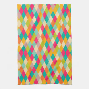 Harlekin Vintage-Muster Geschirrtuch