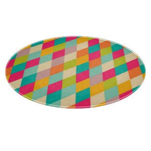Harlekin Vintage-Muster Schneidebrett
