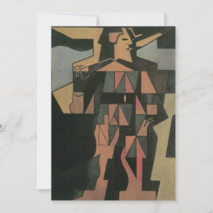 Harlekin von Juan Gris, Vintage Kubismus Kunst
