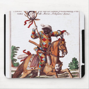 Harlekin zu Pferd Mousepad