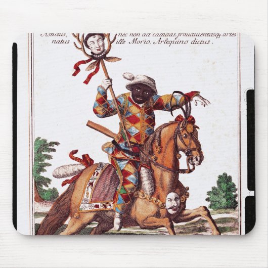 Harlekin zu Pferd Mousepad (Vorne)