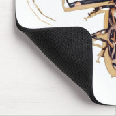 "Harlekinkäfer" Insekten-Aquarell-Wanze Mousepad (Ecke)