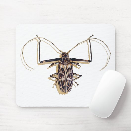 "Harlekinkäfer" Insekten-Aquarell-Wanze Mousepad (Mit Mouse)