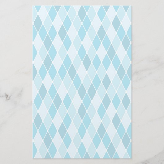 Harlekinwintermuster Briefpapier (Vorderseite)