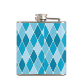 Harlekinwintermuster Flachmann (Rückseite)