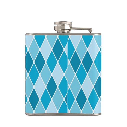 Harlekinwintermuster Flachmann (Rückseite)