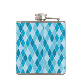 Harlekinwintermuster Flachmann (Rückseite)