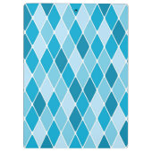 Harlekinwintermuster Klemmbrett (Rückseite)