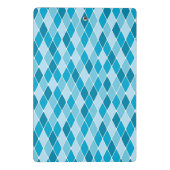 Harlekinwintermuster Mini Klemmbrett (Rückseite)