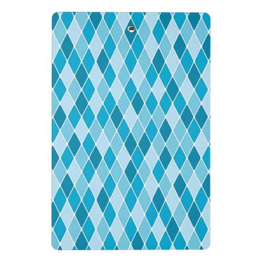 Harlekinwintermuster Mini Klemmbrett (Rückseite)