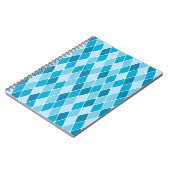 Harlekinwintermuster Notizblock (Linke Seite)