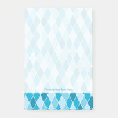 Harlekinwintermuster Post-it Klebezettel (Vorderseite)