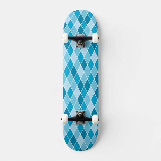Harlekinwintermuster Skateboard (Vorderseite)