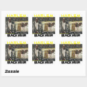HARLEM BLACK KUSH QUADRATISCHER AUFKLEBER (Blatt)