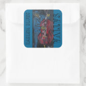HARLEM BLUES INDICA QUADRATISCHER AUFKLEBER (Tasche)