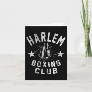 Harlem Boxing Club - Vintager bekümmerter Boxer Karte