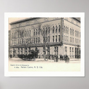 Harlem Casino, New York City, Vintag Poster