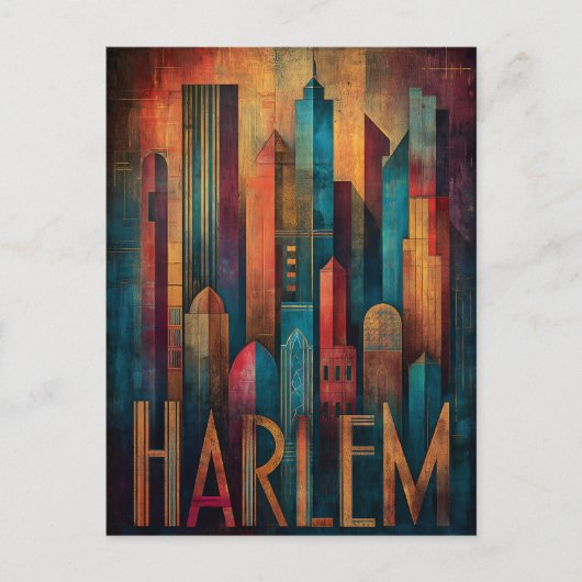 Harlem Deko Postcard Postkarte (Vorderseite)