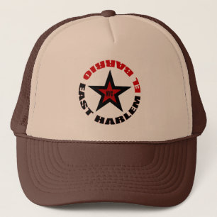 Harlem "EL-Barrio-" Logo-Hut Truckerkappe