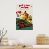 Harlem Globetrotters 1950s Vintage Promo Poster (Küche)