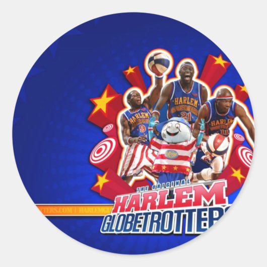 Harlem GlobeTrotters Group Picture Runder Aufkleber (Vorderseite)