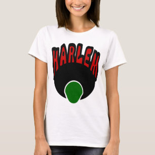 Harlem-Graffiti mit Gesicht u. großem Afro, 3 T-Shirt