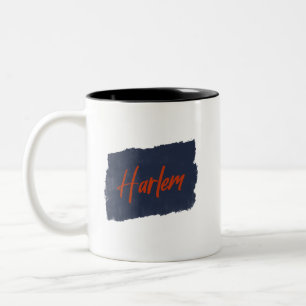 Harlem Handgeschriebene Red Typografy Coffee Tasse